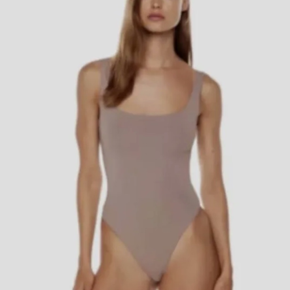 Aritzia Taupe Bodysuit